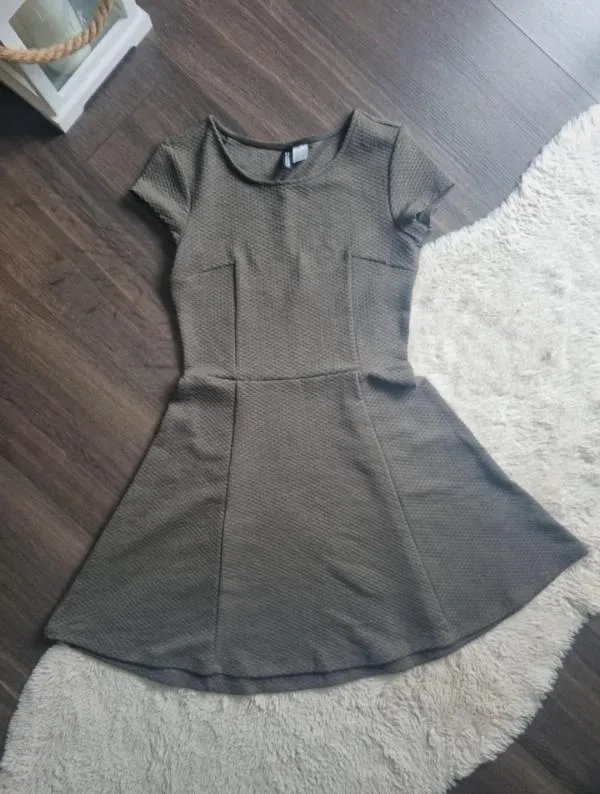 Rochie casual H&M EU 34 | Khaki, Midi - Image 5