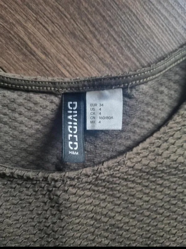 Rochie casual H&M EU 34 | Khaki, Midi - Image 6