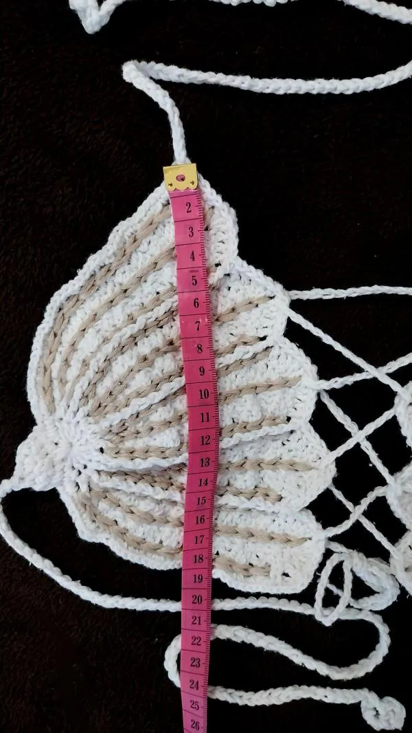 Sutien bikini Marebe EU 36 | Alb, Broderie, Bumbac - Image 8