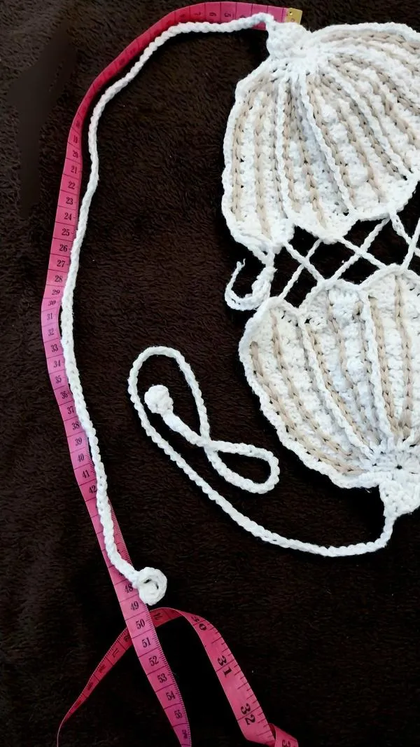 Sutien bikini Marebe EU 36 | Alb, Broderie, Bumbac - Image 9