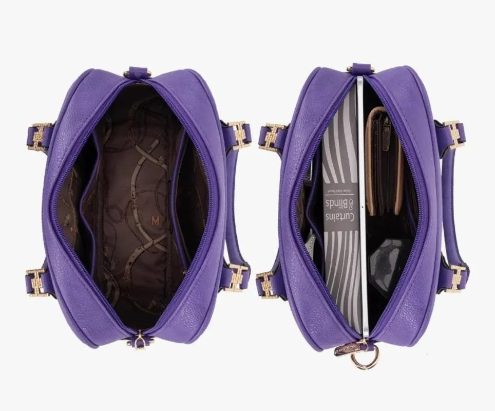 Geantă crossbody Montana West | Mov, Abstract & Color Block, Piele ecologică - Image 4