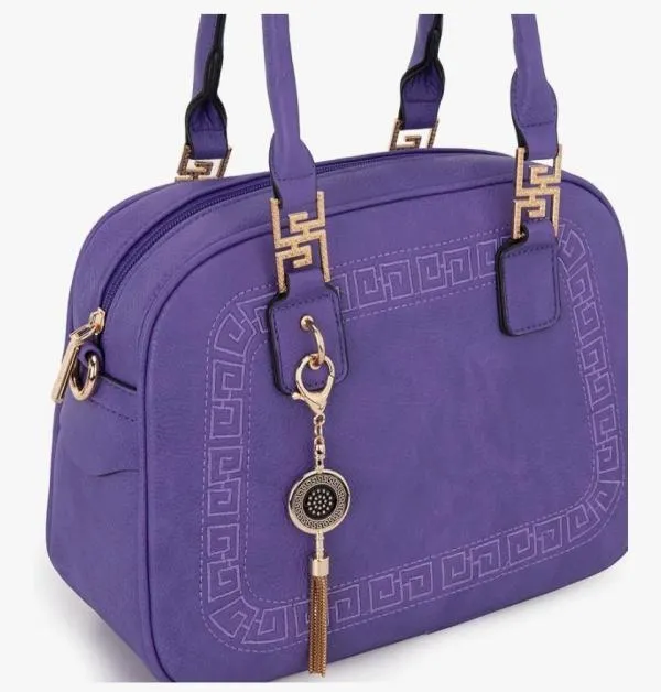 Geantă crossbody Montana West | Mov, Abstract & Color Block, Piele ecologică - Image 6