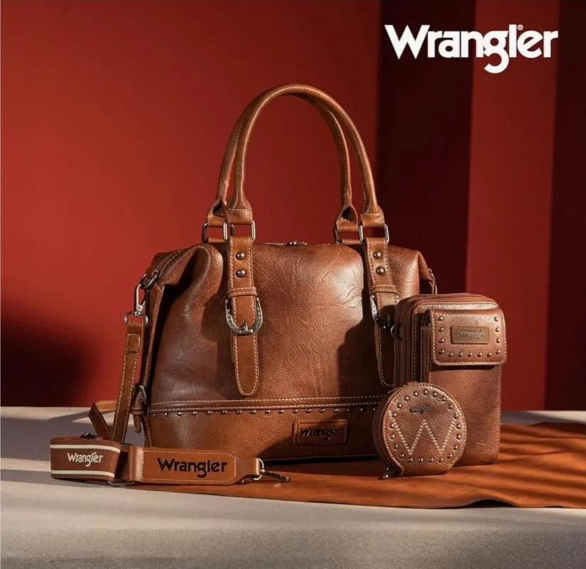 Geantă de umăr WRANGLER | Caramel, Abstract & Color Block, Piele ecologică - Image 2