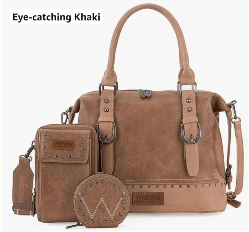 Geantă de umăr WRANGLER | Caramel, Abstract & Color Block, Piele ecologică - Image 5