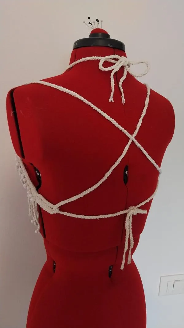 Top croșetat Marebe M | Alb, Normal, Bumbac - Image 8