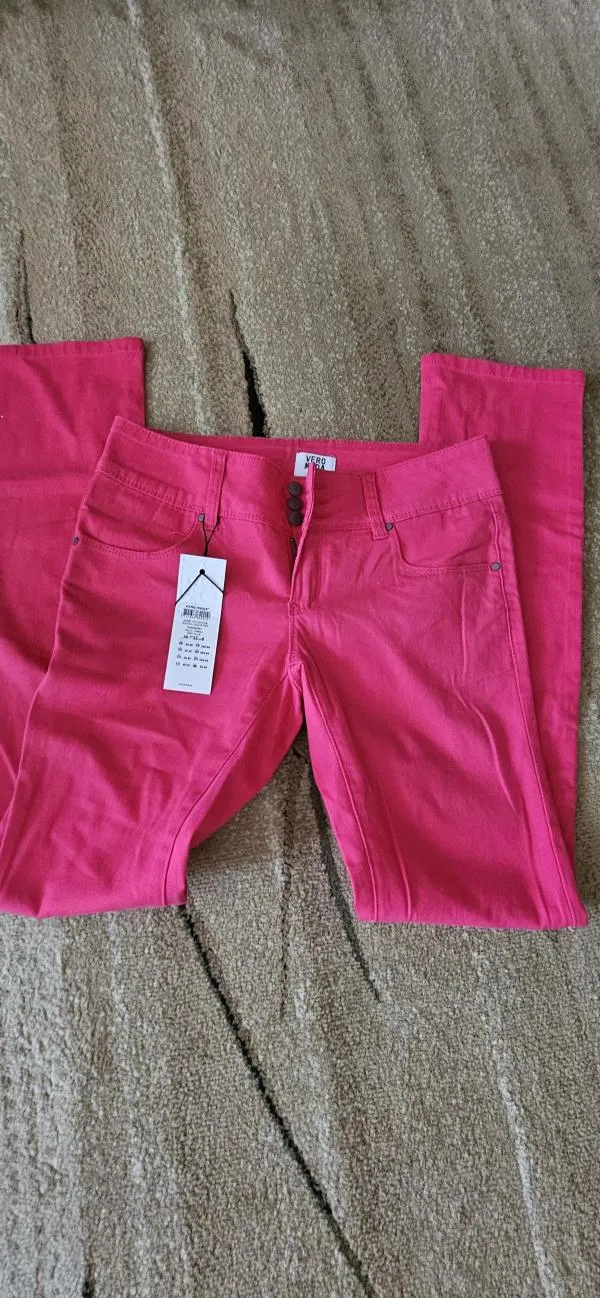 Blugi Vero Moda EU 36 | Fuchsia, Lungi - Image 5