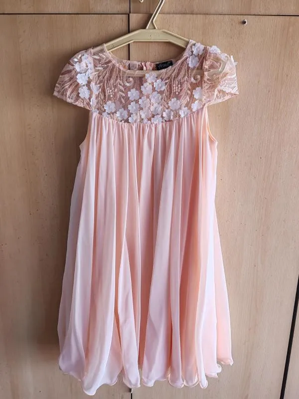 Rochie de ocazie Artista EU 34 | Roz, Midi, Fără mâneci, Broderie - Image 2