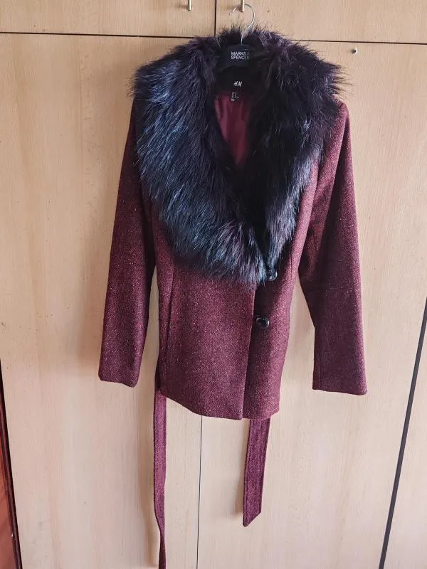 Palton scurt H&M EU 38 | Cărămiziu, Fără glugă - Image 2