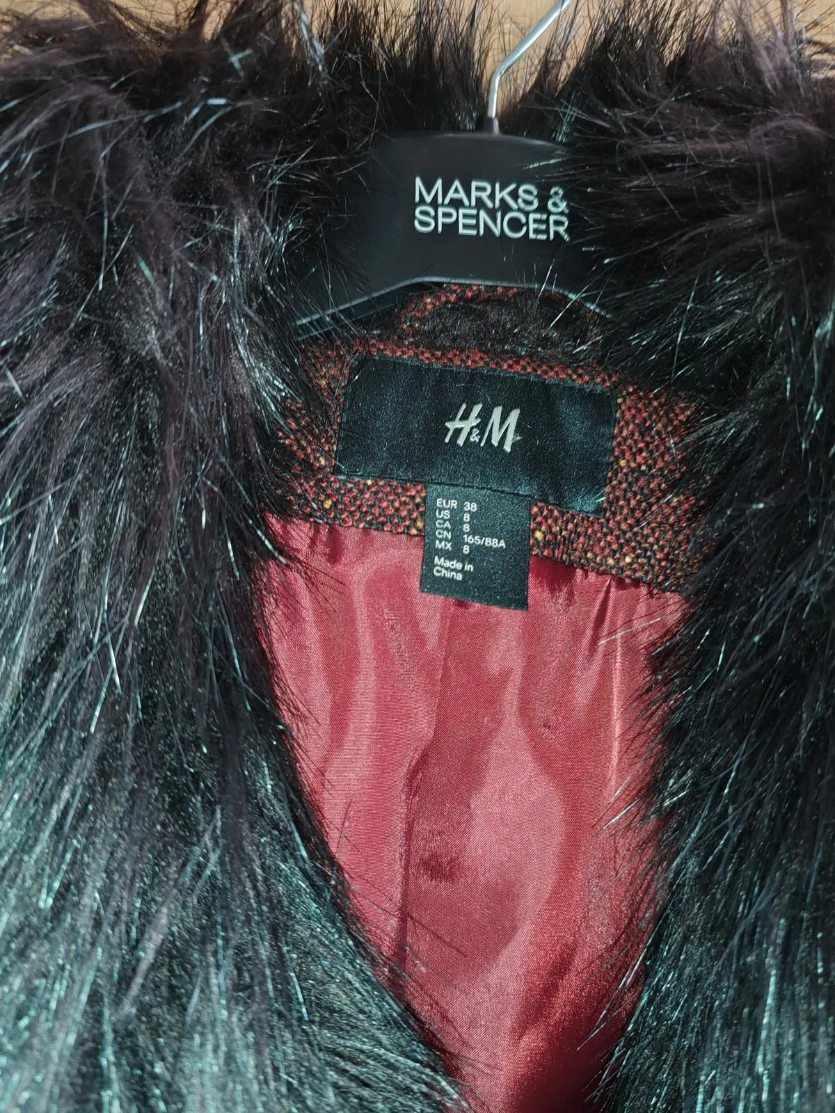 Palton scurt H&M EU 38 | Cărămiziu, Fără glugă - Image 3