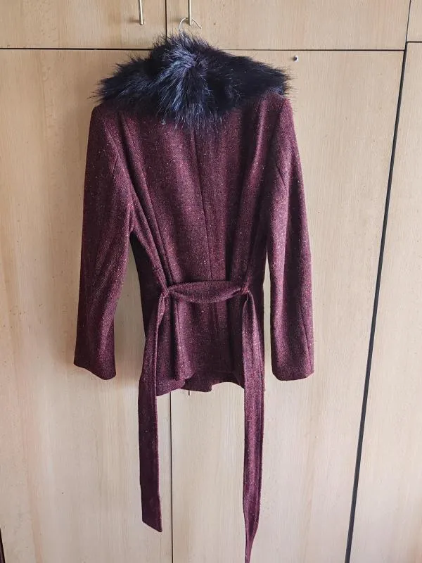Palton scurt H&M EU 38 | Cărămiziu, Fără glugă - Image 4