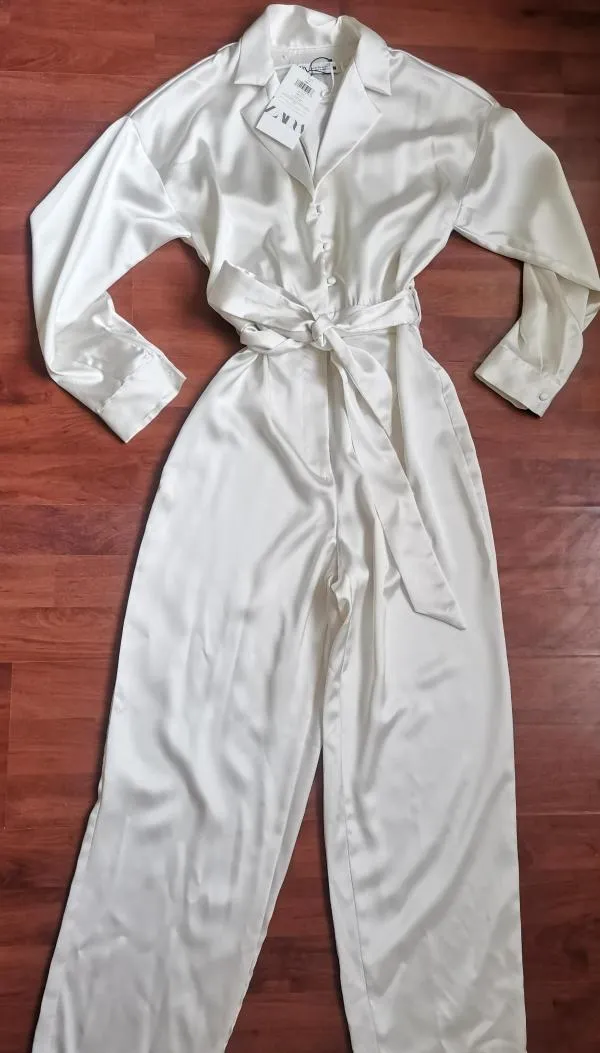Salopetă Zara XS | Bej, Lungă - Image 2