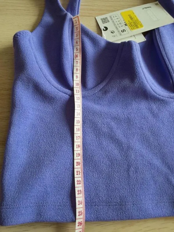 Top cropped Zara S | Mov, Cropped (Scurt), Bretele subțiri - Image 5