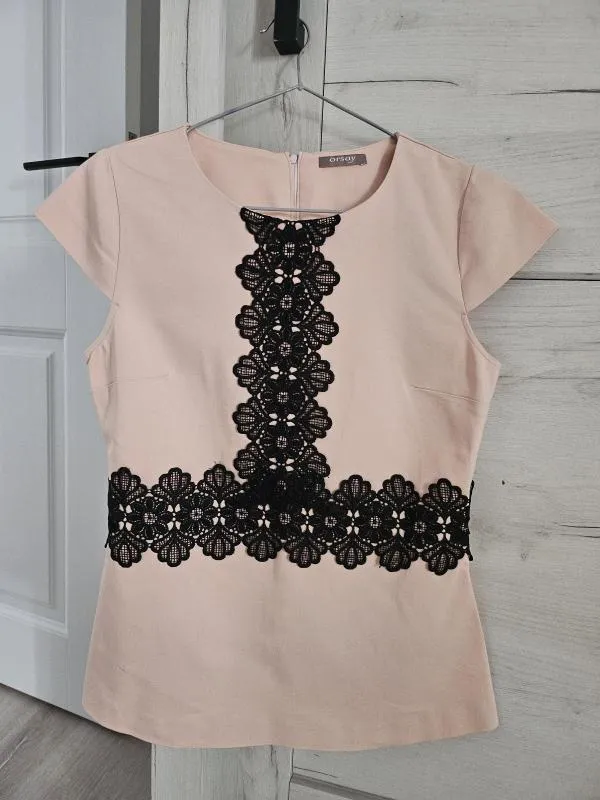 Tricou Orsay EU 40 | Roz, Normal, Mânecă scurtă, Bumbac - Image 2