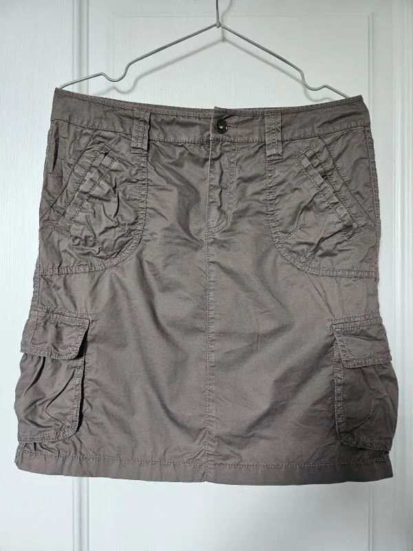 Fustă dreaptă Esprit UK 8 | Gri, Mini, Dreaptă (Straight) fit, Bumbac - Image 2