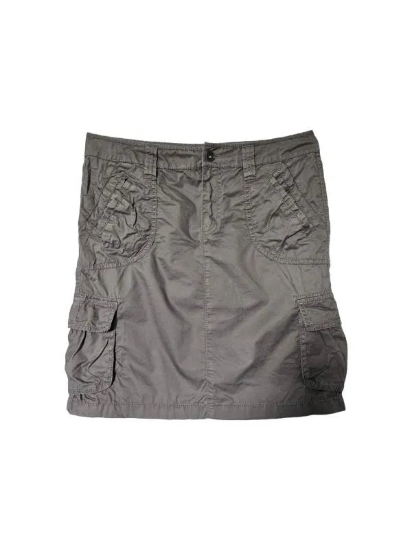 Fustă dreaptă Esprit UK 8 | Gri, Mini, Dreaptă (Straight) fit, Bumbac