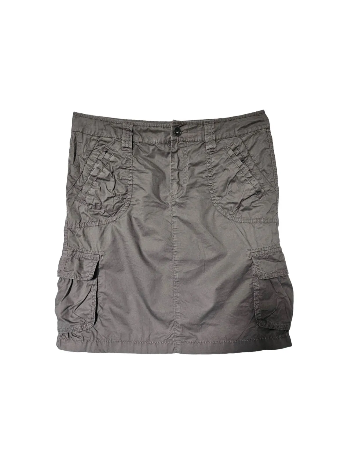 Fustă dreaptă Esprit UK 8 | Gri, Mini, Dreaptă (Straight) fit, Bumbac