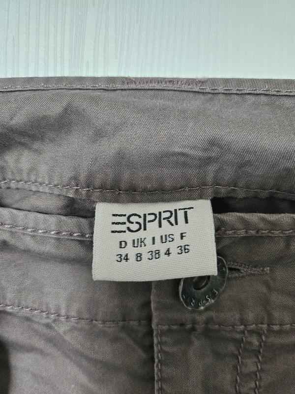 Fustă dreaptă Esprit UK 8 | Gri, Mini, Dreaptă (Straight) fit, Bumbac - Image 4