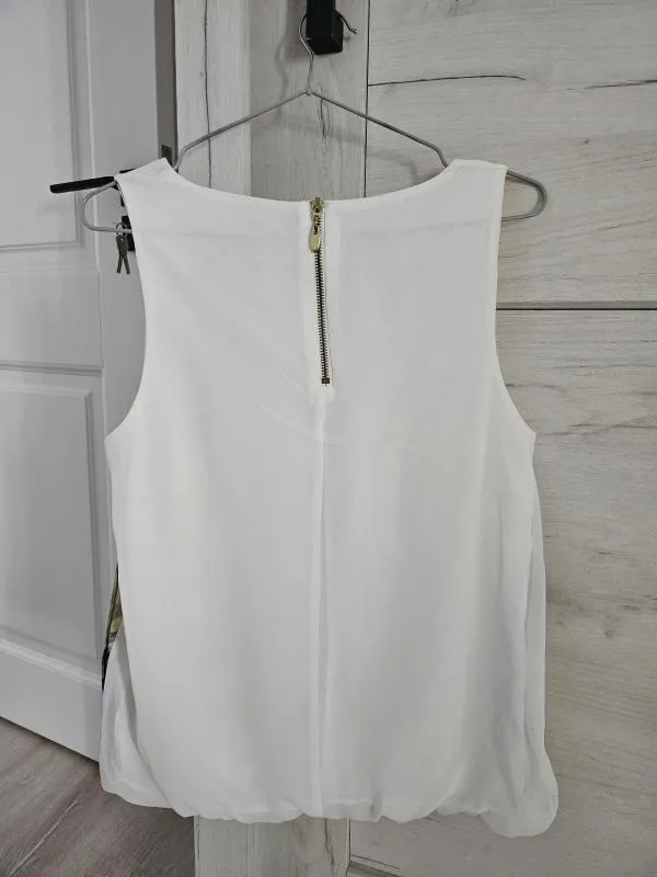 Maiou Vero Moda M | Alb, Normal, Floral & Tropical, Pliuri, Poliester - Image 3