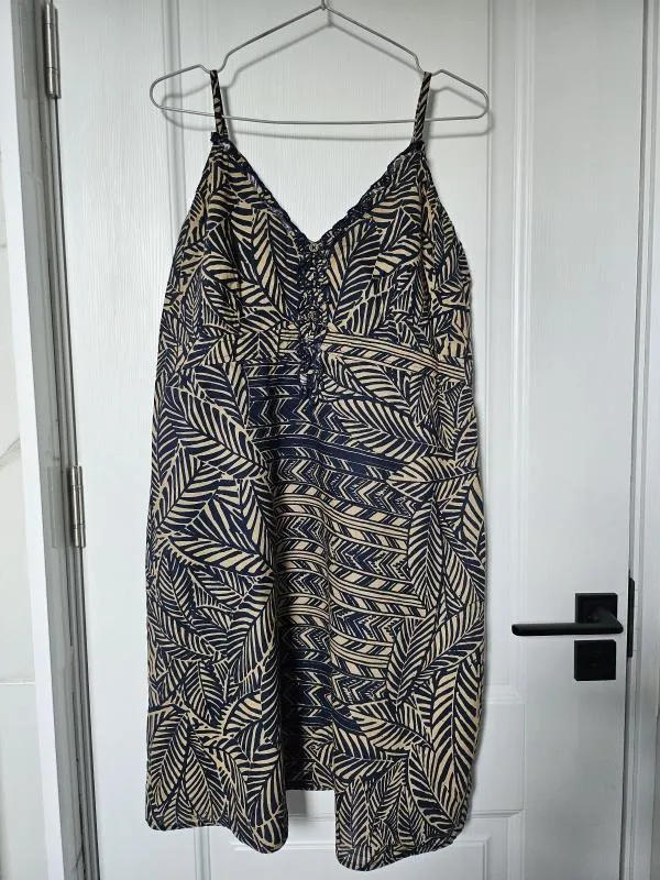 Rochie casual Yessica EU 42 | Multicolor, Mini, Bretele subțiri, Floral & Tropical, Bumbac - Image 2