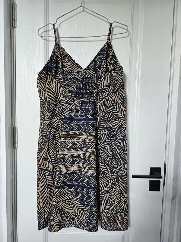 Rochie casual Yessica EU 42 | Multicolor, Mini, Bretele subțiri, Floral & Tropical, Bumbac - Image 3
