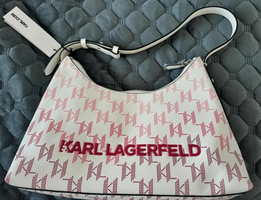 Geantă de umăr Karl Lagerfeld | Alb - Image 7
