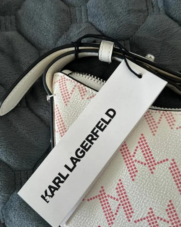 Geantă de umăr Karl Lagerfeld | Alb - Image 9