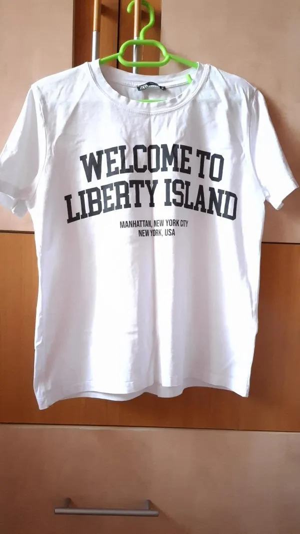 Tricou Zara EU 34 | Alb, Normal