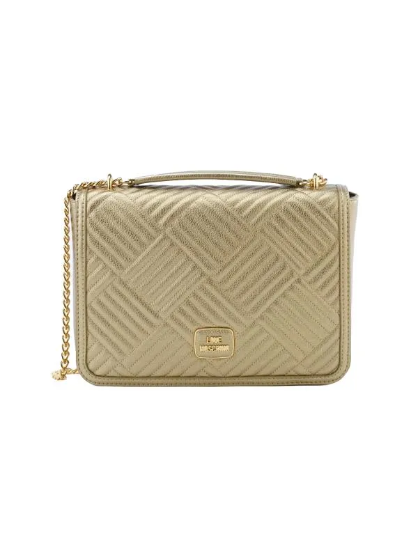 Geantă de umăr Love Moschino | Auriu