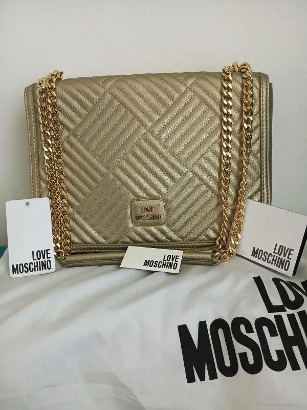 Geantă de umăr Love Moschino | Auriu - Image 2