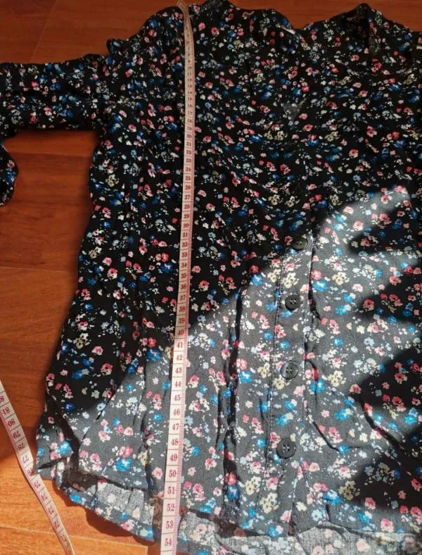 Bluză Takko XS | Multicolor, Normal, Mânecă trei sferturi, Design asimetric - Image 4