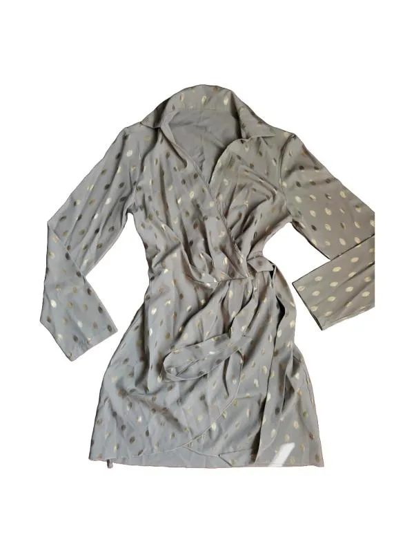 Rochie de seară Shein S | Ivoire, Mini, Mânecă lungă, Design petrecut