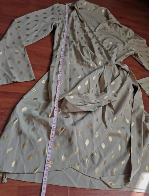 Rochie de seară Shein S | Ivoire, Mini, Mânecă lungă, Design petrecut - Image 3