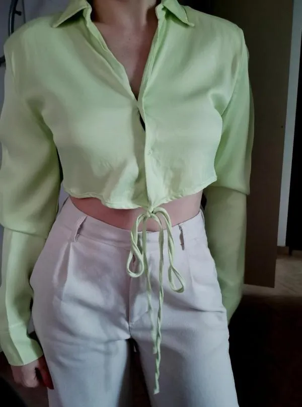 Bluză Zara S | Verde, Normal - Image 4