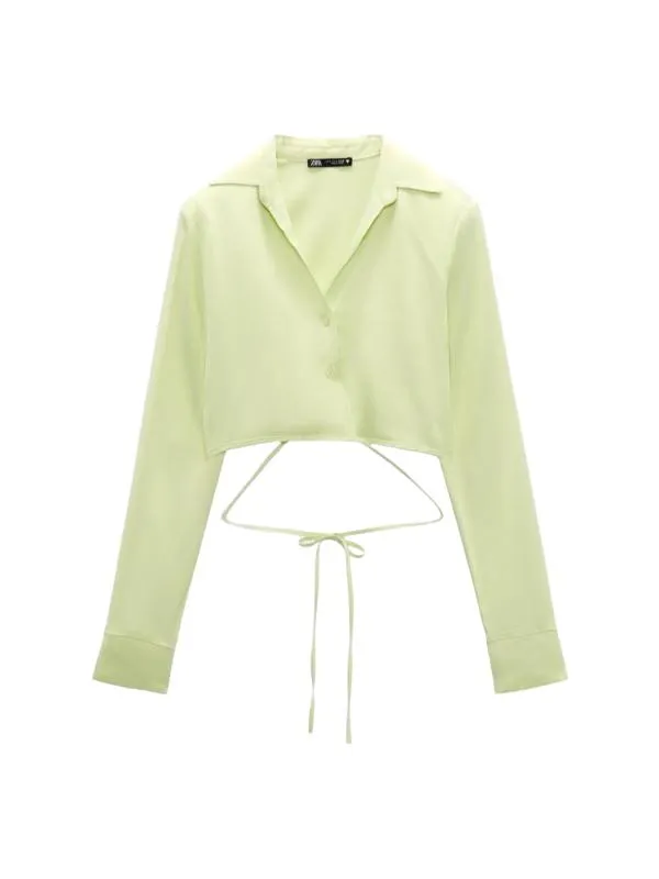 Bluză Zara S | Verde, Normal