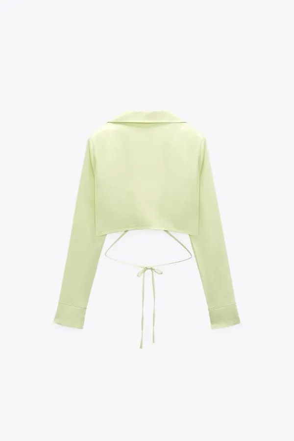 Bluză Zara S | Verde, Normal - Image 3