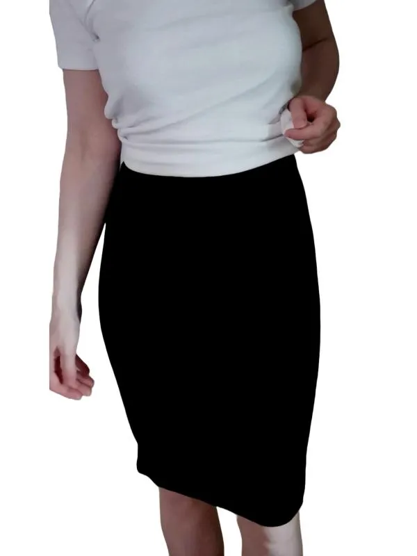 Fustă creion Lc Waikiki XS | Negru, Midi, Talie înaltă, Creion (Pencil) fit