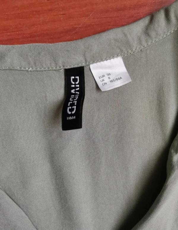 Bluză H&M S | Khaki, Normal, Vâscoză - Image 4