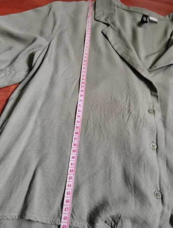 Bluză H&M S | Khaki, Normal, Vâscoză - Image 6