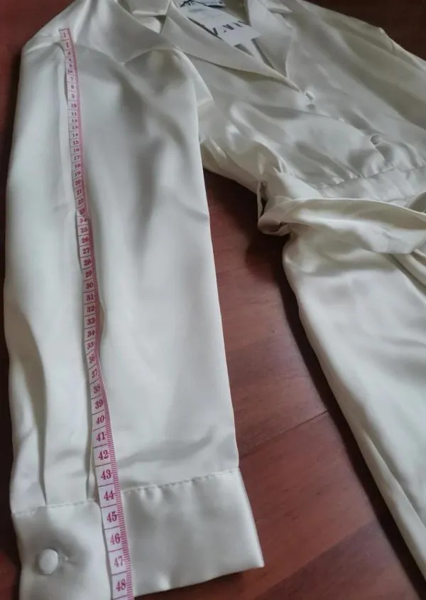Salopetă Zara XS | Alb, Lungă - Image 11