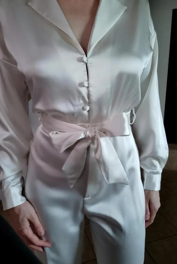 Salopetă Zara XS | Alb, Lungă - Image 5