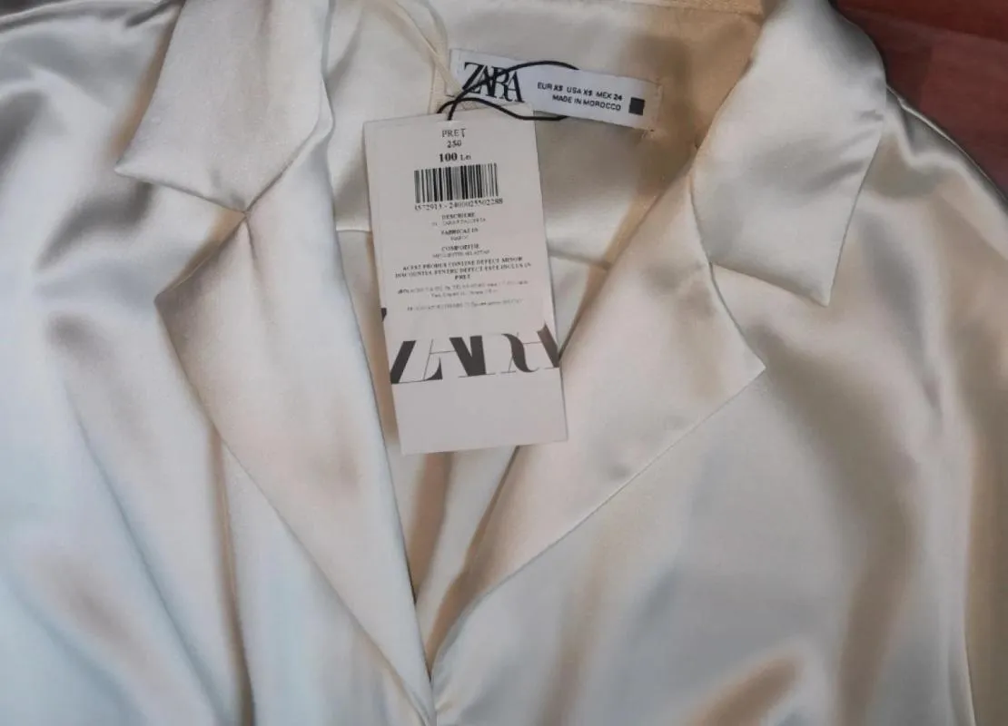 Salopetă Zara XS | Alb, Lungă - Image 6