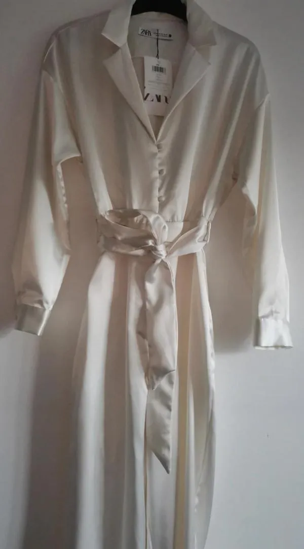 Salopetă Zara XS | Alb, Lungă - Image 7