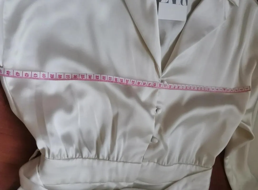 Salopetă Zara XS | Alb, Lungă - Image 8