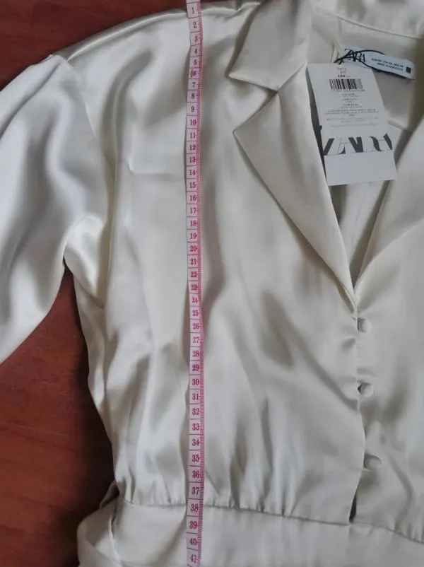 Salopetă Zara XS | Alb, Lungă - Image 10