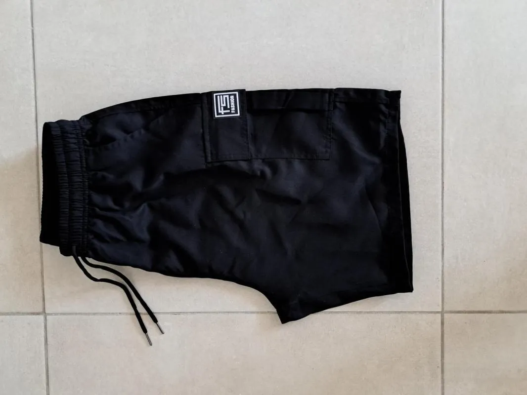 Pantaloni scurți M | Negru, Scurți, Relaxed fit, Cargo, Poliester - Image 5