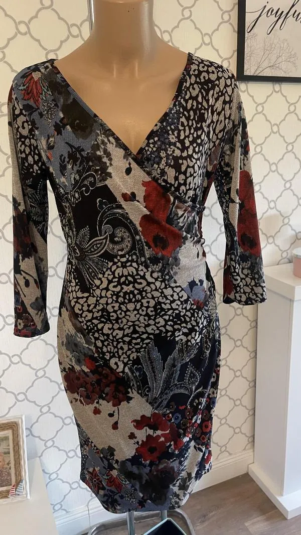 Rochie casual Sisters Point EU 38 | Multicolor, Mini, Mânecă trei sferturi - Image 2