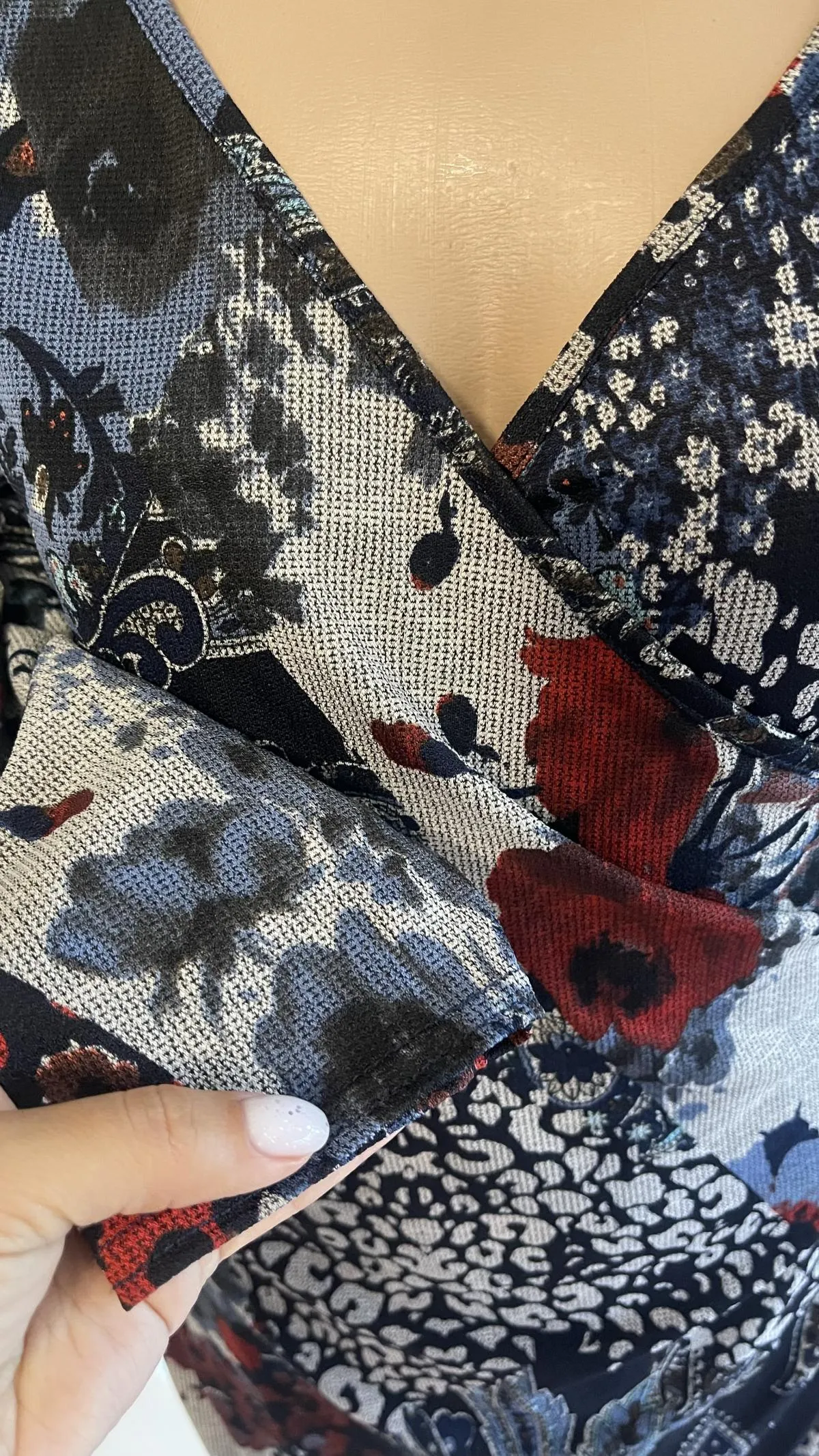 Rochie casual Sisters Point EU 38 | Multicolor, Mini, Mânecă trei sferturi - Image 3