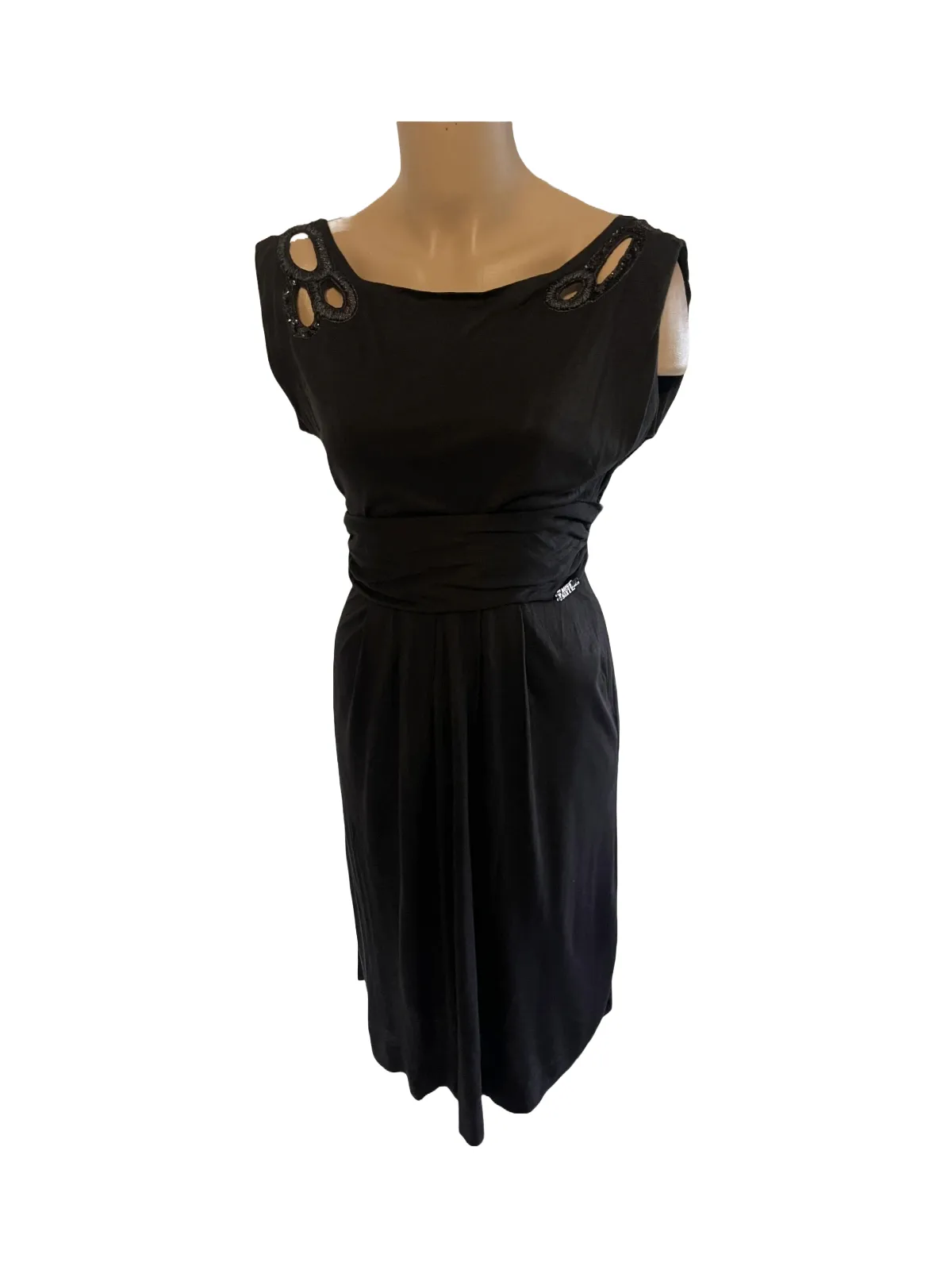 Rochie de vară Miss Sixty EU 38 | Negru, Midi, Vâscoză
