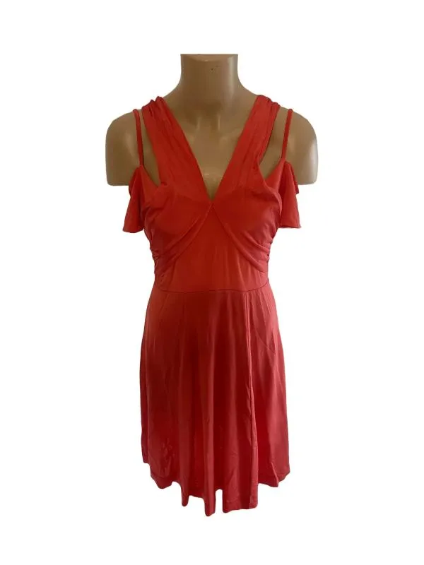 Rochie de vară TWIN-SET Simona Barbieri EU 38 | Roșu, Midi