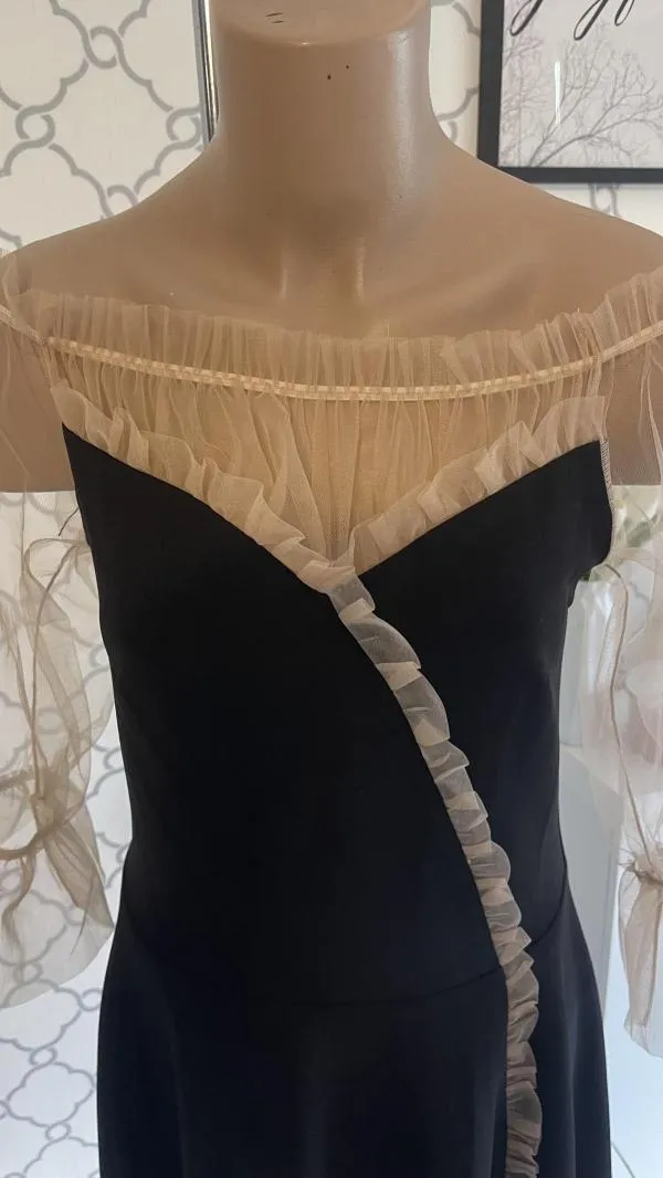 Rochie de seară Chic Diva EU 38 | Negru, Midi - Image 2